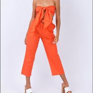Orange Princess Polly two piece set